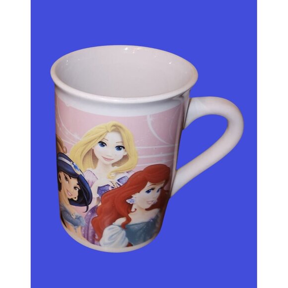 Disney Princess Ceramic Mug 2014 FCC Ariel Belle Rapunzel Aurora - Picture 1 of 6